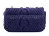 Chanel Paris-Hamburg Cable Knit Sweater Rectangular Mini Flap Bag NQR