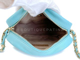 Chanel Tiffany Blue Light Teal Goatskin Camera Bag GHW FI1