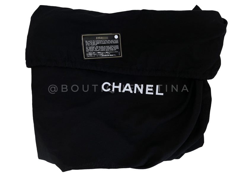 Chanel 2016 Black Grained Calfskin Airlines XXL Flap Bag RVX