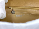 Chanel 2000 Vintage Beige Caviar Kelly Flap Bag 24k SHW 8BF