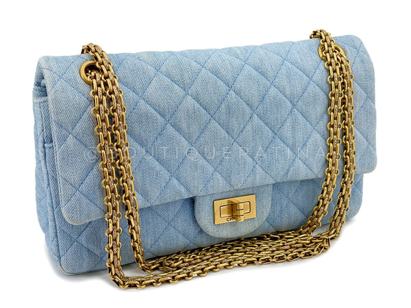 Chanel Blue Reissue Flap Bag 226 Double Flap 2.55 Medium-Large GHW 2016