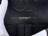 Chanel 2007 Vintage Black Caviar Medium Classic Double Flap Bag 24k GHW D3R