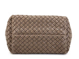 Bottega Veneta Taupe Beige Interciatto Mini Cabat Tote Crossbody Bag