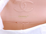 Pristine Rare Chanel 2006 Vintage Tweed Pink Medium Classic Double Flap Bag 24k GHW FHR