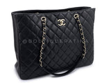 Chanel Black Caviar Timeless Clasp Shopper Tote Bag GHW ILT