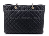 Chanel Black Caviar Timeless Clasp Shopper Tote Bag GHW ILT