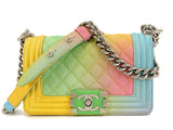 Chanel Rainbow Caviar Coco Cuba Small Boy Flap Bag 17C XLN