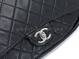 Chanel 2013 Black Medium Hula Hoop Flap Bag SHW F7T