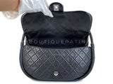 Chanel 2013 Black Medium Hula Hoop Flap Bag SHW F7T