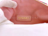 Chanel White Pink Diamond Cutout See Through Medium Flap Bag GHW F6M