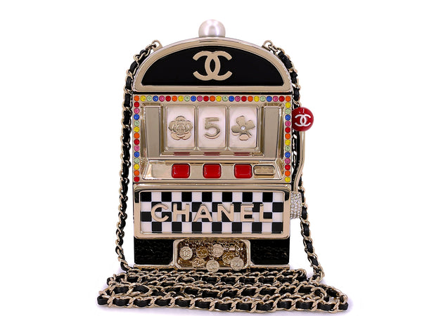 Chanel 23C Monaco Slot Machine Casino Minaudière Evening Clutch Bag  K2F