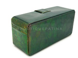 Chanel 1995 Vintage Holographic Green Vanity Case Bag 24k GHW 93T