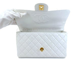 Chanel Vintage White Lambskin Parent Child Mommy Daughter Kelly Bag Set 24k GHW VBL