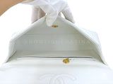 Chanel Vintage White Lambskin Parent Child Mommy Daughter Kelly Bag Set 24k GHW VBL