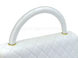 Chanel Vintage White Lambskin Parent Child Mommy Daughter Kelly Bag Set 24k GHW VBL