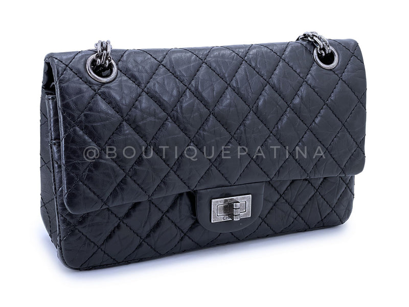 Chanel Black Medium Reissue Flap Bag 225 2.55 RHW FKE