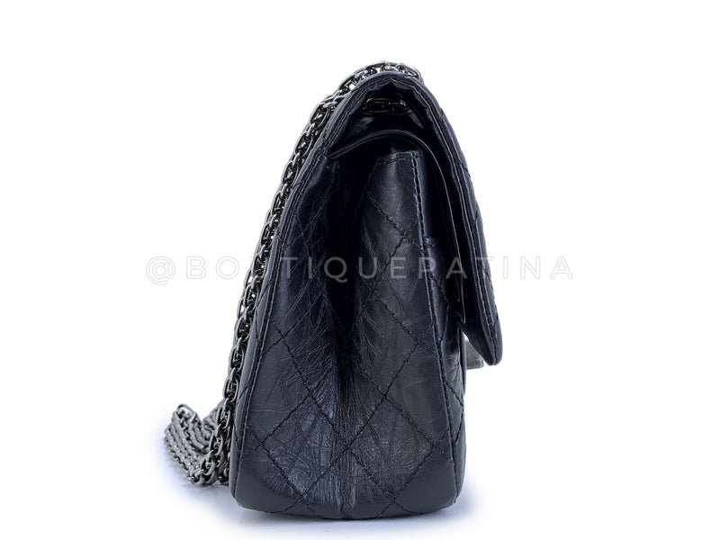 Chanel Black Medium Reissue Flap Bag 225 2.55 RHW FKE