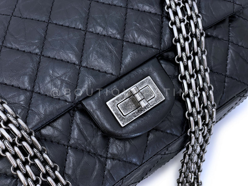 Chanel Black Medium Reissue Flap Bag 225 2.55 RHW FKE