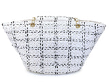 Chanel 2023 Raffia Effect White Flap Shopper Tote Bag GHW 92J