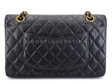 Chanel 1999 Vintage Black Caviar Medium Classic Double Flap Bag 24k GHW D3R