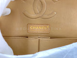 Chanel 2014 Gold Caviar Medium Classic Double Flap Bag Brushed GHW 4Z7