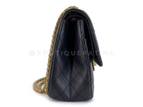 Chanel Black Aged Calfskin Reissue Large 227 2.55 Flap Bag GHW 2N9