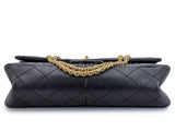 Chanel Black Aged Calfskin Reissue Large 227 2.55 Flap Bag GHW 2N9