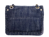 Chanel 2006 Vintage Night Flight Denim Reissue Airplane Rainbow Bag 24k GHW ZHL