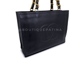 Chanel 1996 Vintage Black Chunky Chain Classic Tote Bag 24k GHW AO8