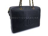 Chanel Vintage Black Caviar Timeless Zipped Tote Bag 24k GHW 309