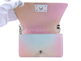 Chanel 2018 Pastel Rainbow Caviar Small Boy Flap Bag SHW L45