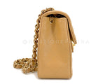 Chanel Vintage 2004 Beige Caviar Square Mini Flap Bag 24k GHW BRB