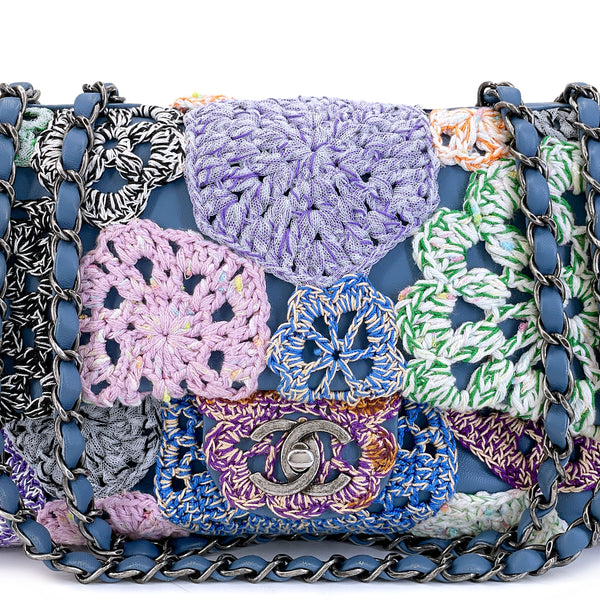 Chanel 16C Paris Seoul Rainbow Crochet Flap Bag RHW SZ3 – Boutique