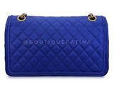 Chanel 2010 Blue Quilted Satin Reissue Flap Bag GHW DT7