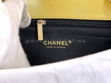 Chanel 19A Gold Crocodile Print Egyptian Mini Flap Bag GHW DG1