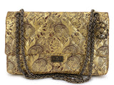 Chanel Vintage 2009 Paris-Moscou Gold Brocade 2.55 Reissue Flap Bag 226 Medium Moscow 7HH