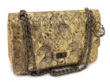 Chanel Vintage 2009 Paris-Moscou Gold Brocade 2.55 Reissue Flap Bag 226 Medium Moscow 7HH