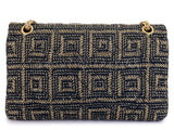 Chanel 2011 Gold-and-Black Rope Spun Paris Byzance Jumbo Reissue Flap Bag GHW ZJQ