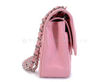 Chanel 2006 Vintage Sakura Pink Caviar Medium Classic Double Flap Bag SHW 7ZW