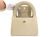 Chanel Vintage Beige Caviar Evening Mini Kelly Bag 24k GHW 7QQ