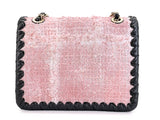 Chanel 2022 Pink Tweed Square Mini Flap Bag GHW W0V