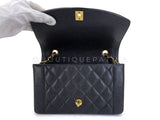 Chanel 1994 Vintage Black Caviar Medium Diana Flap Bag 24k GHW 21Z