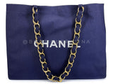 Chanel 1991 Vintage Printed Canvas Chunky Chain Tote Bag 24k GHW VP1