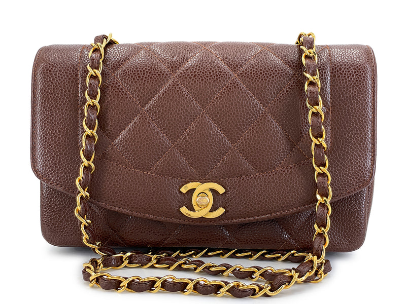 Chanel diana flap caviar online