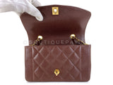 Chanel 1994 Vintage Brown Caviar Small Diana Flap Bag 24k GHW SDC