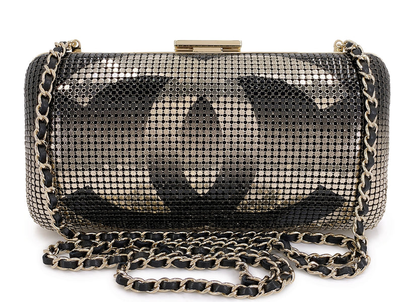 Chanel Mesh Ombre Hollywood Evening Clutch on Chain Bag 9T3