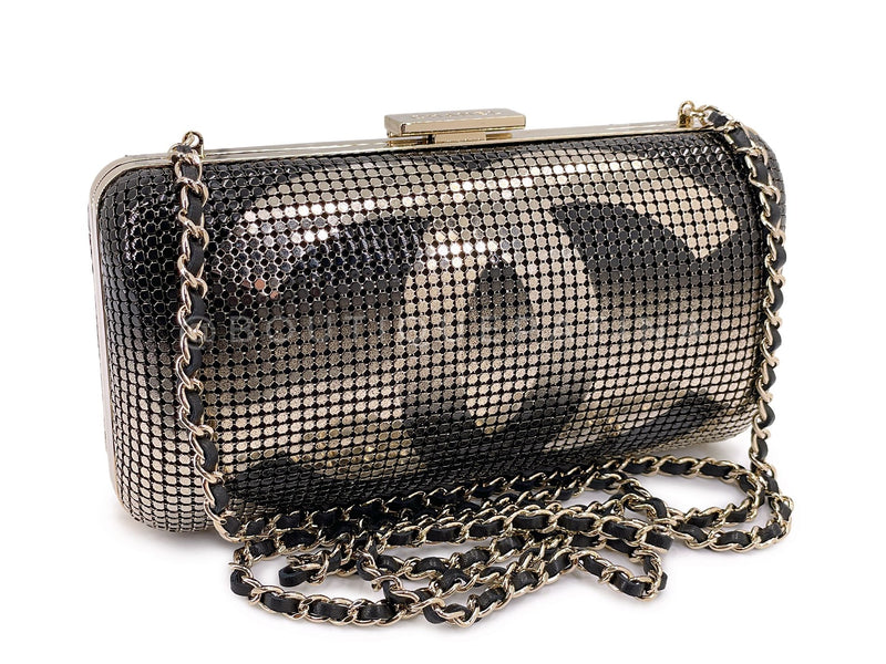 Chanel Mesh Ombre Hollywood Evening Clutch on Chain Bag 9T3