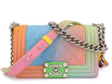 Chanel 17C Rainbow Caviar Coco Cuba Small Boy Flap Bag  XLN