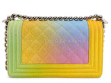 Chanel 17C Rainbow Caviar Coco Cuba Small Boy Flap Bag  XLN