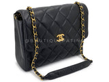 Chanel 1996 Vintage Black Caviar Square Crossbody Flap Bag 24k GHW O7P